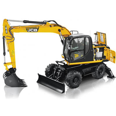 13T Wheeled Excavator Hire Madeley